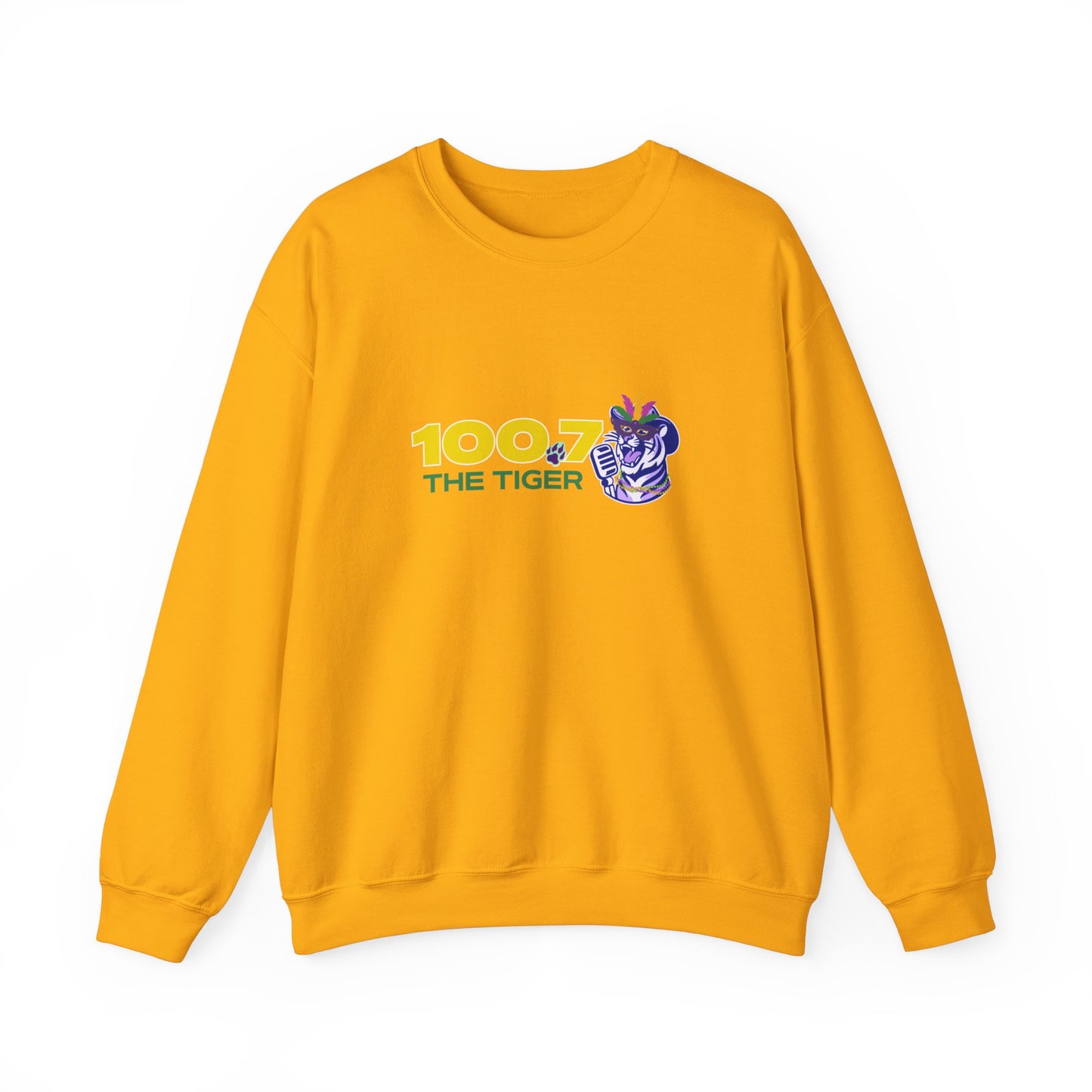 Mardi Gras 100.7 The Tiger Unisex Crewneck Sweatshirt