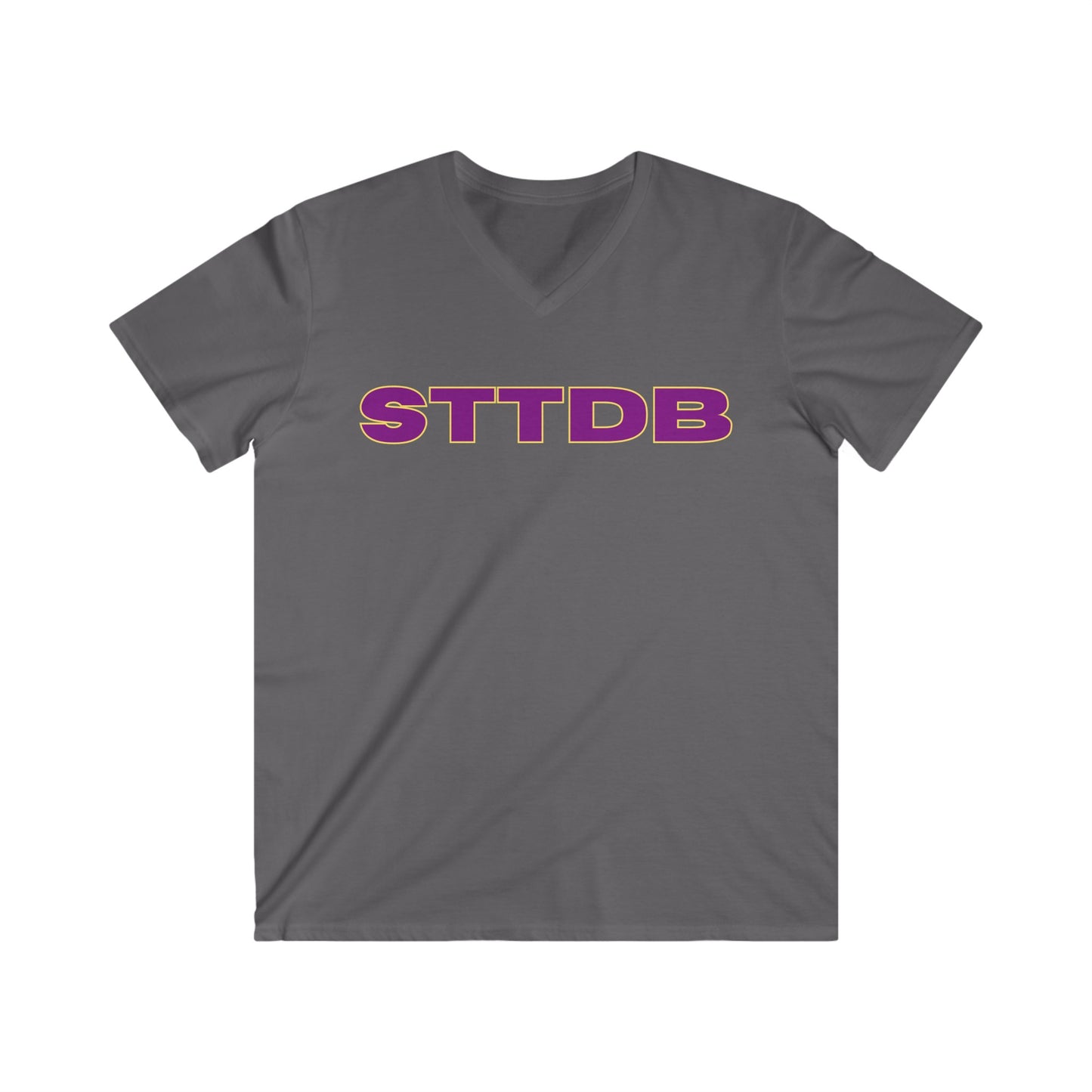 STTDB Men's Fitted V-Neck Short Sleeve Tee