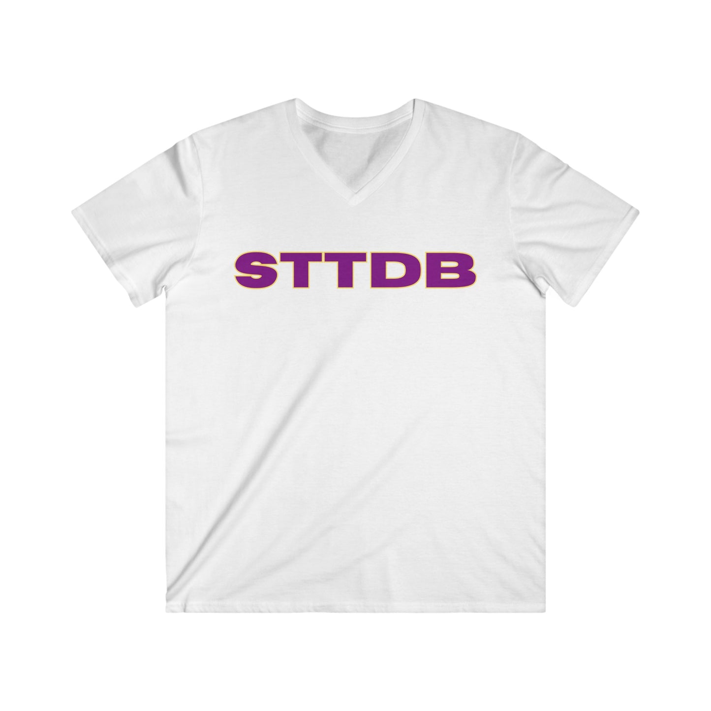 STTDB Men's Fitted V-Neck Short Sleeve Tee