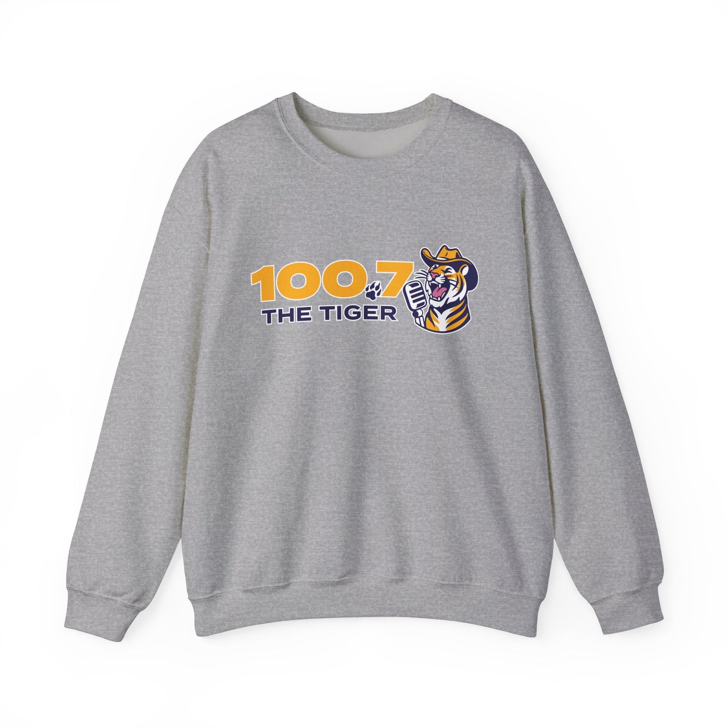 100.7 The Tiger Unisex Heavy Blend™ Crewneck Sweatshirt