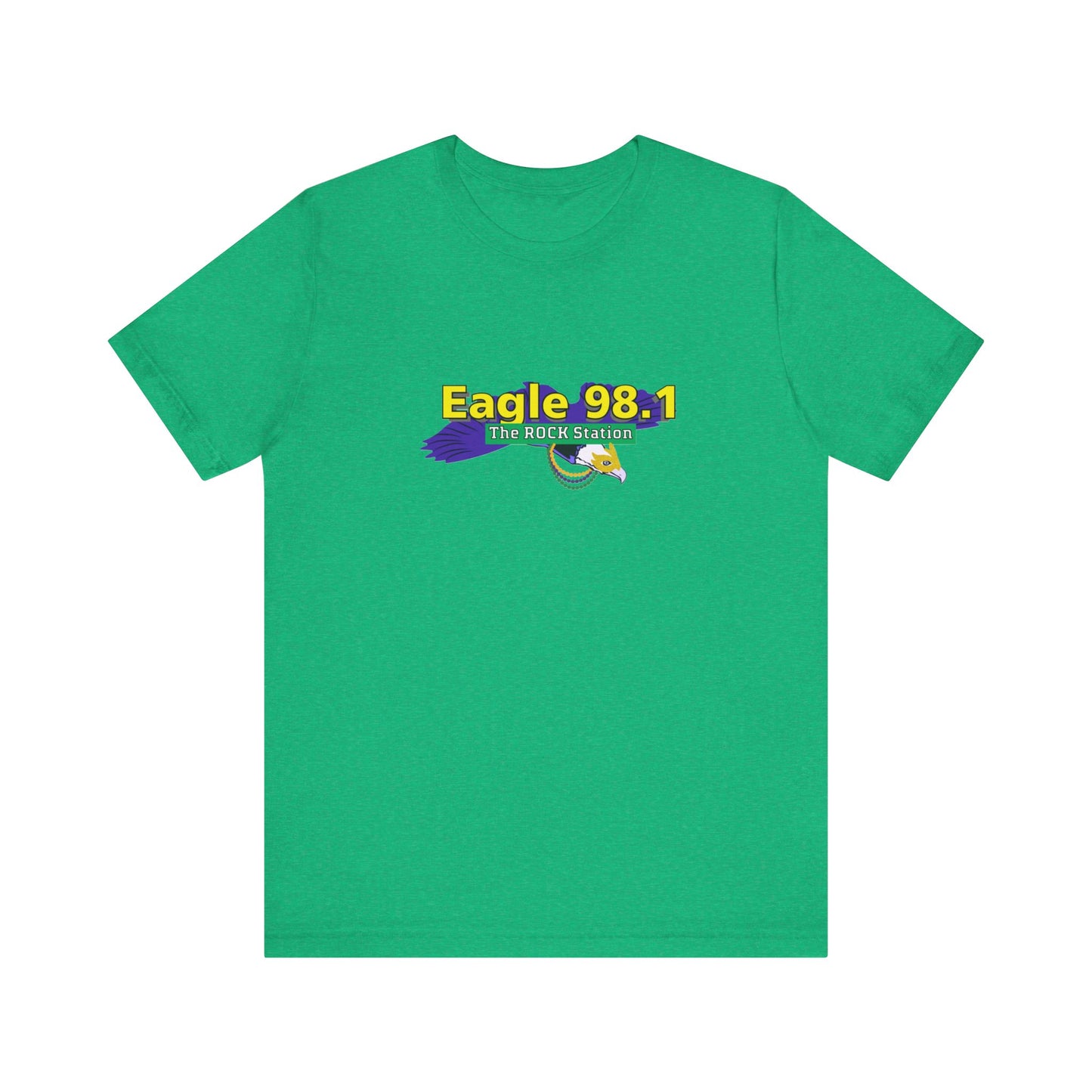 Mardi Gras Eagle 98.1 Unisex Jersey Short Sleeve Tee