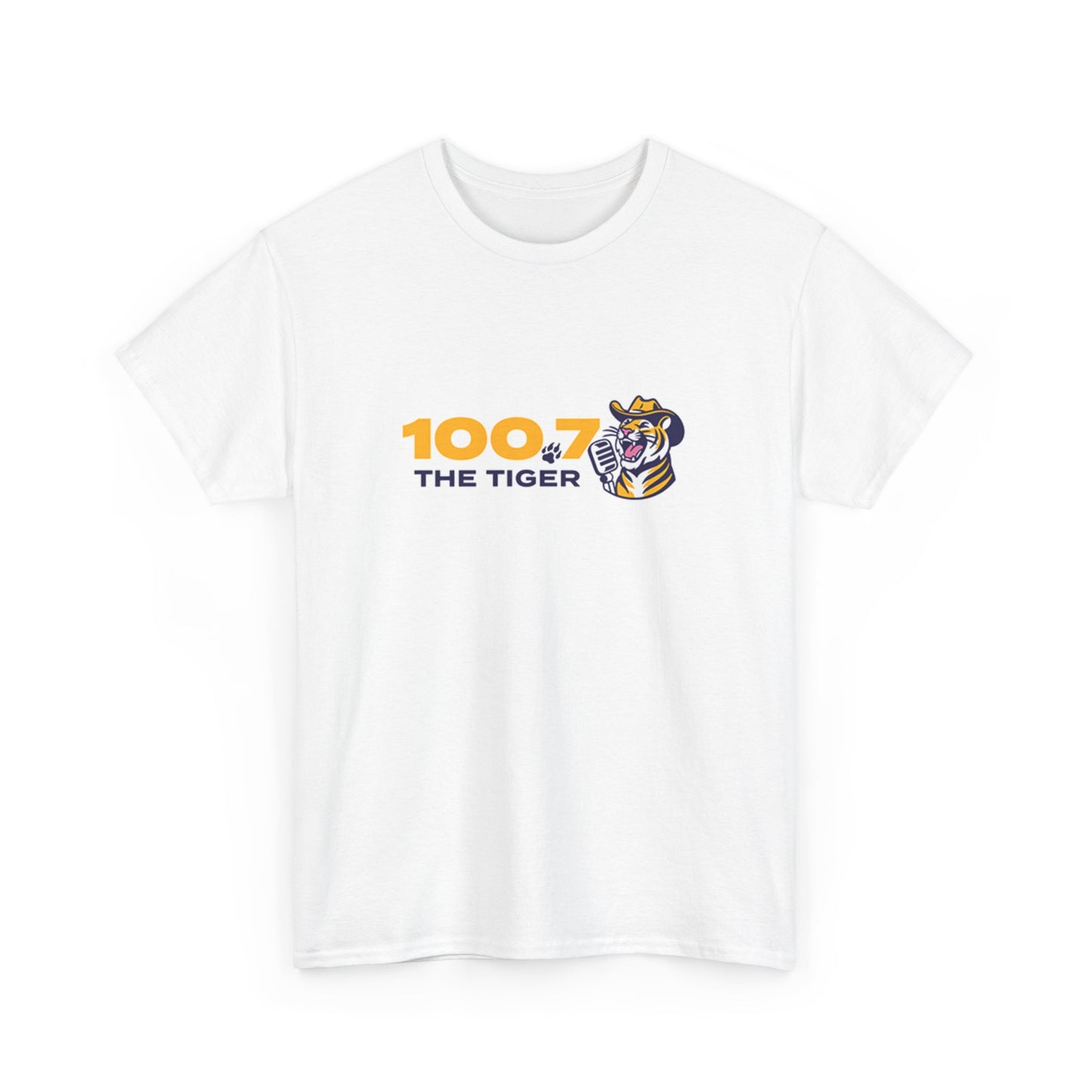 100.7 The Tiger Unisex Heavy Cotton Tee