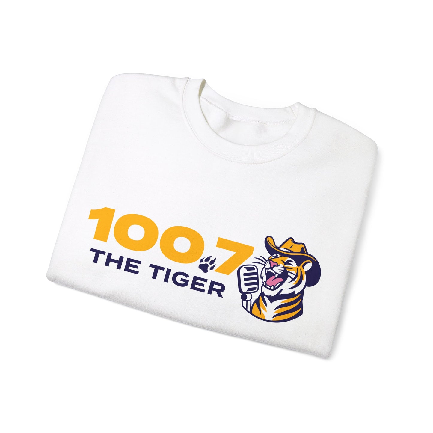 100.7 The Tiger Unisex Heavy Blend™ Crewneck Sweatshirt