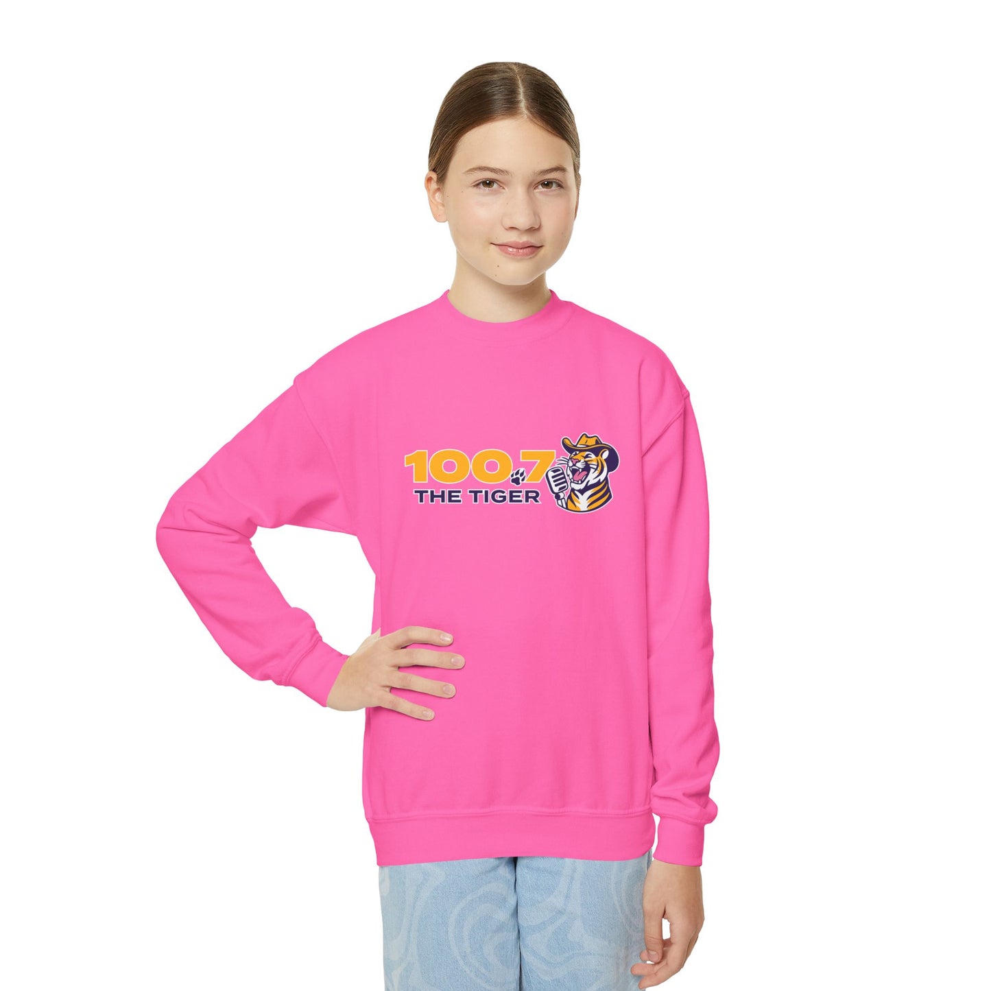 100.7 The Tiger Youth Crewneck Sweatshirt