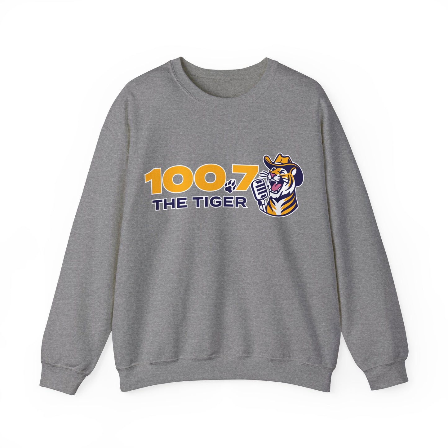 100.7 The Tiger Unisex Heavy Blend™ Crewneck Sweatshirt