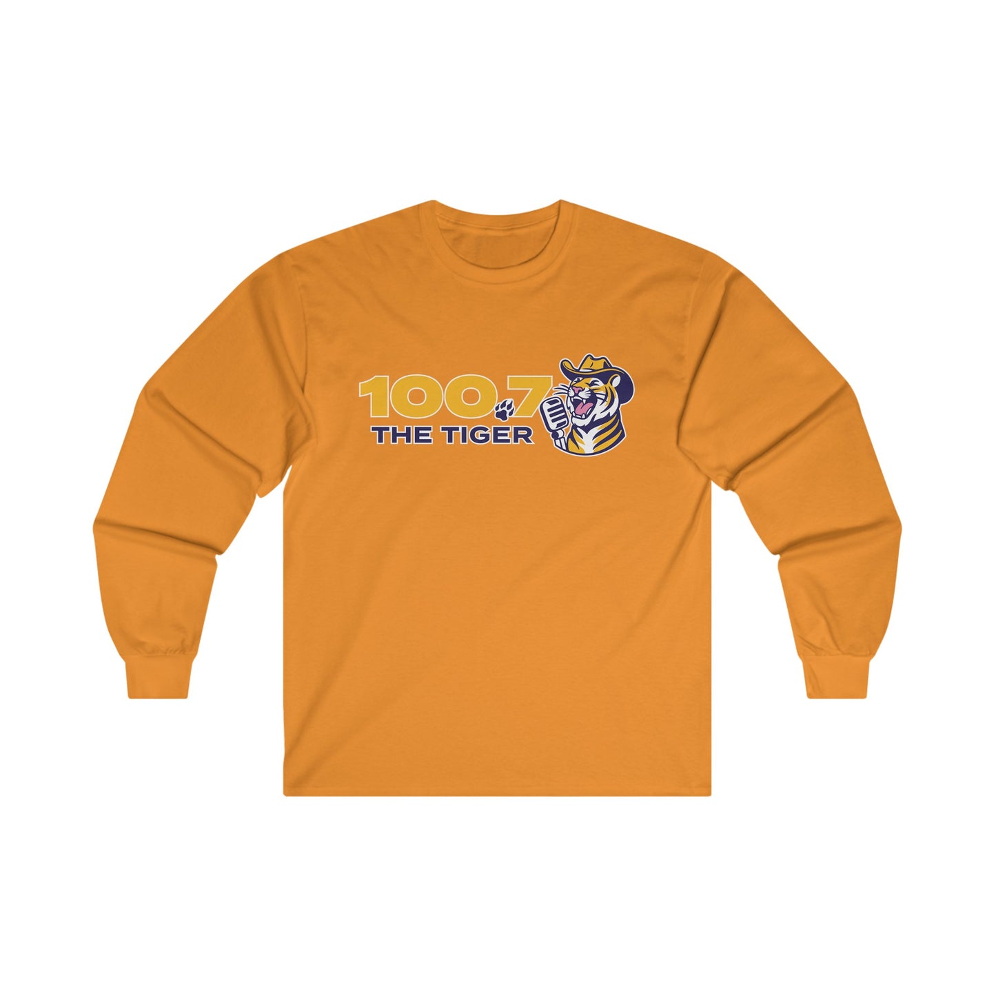 100.7 The Tiger Unisex Ultra Cotton Long Sleeve Tee