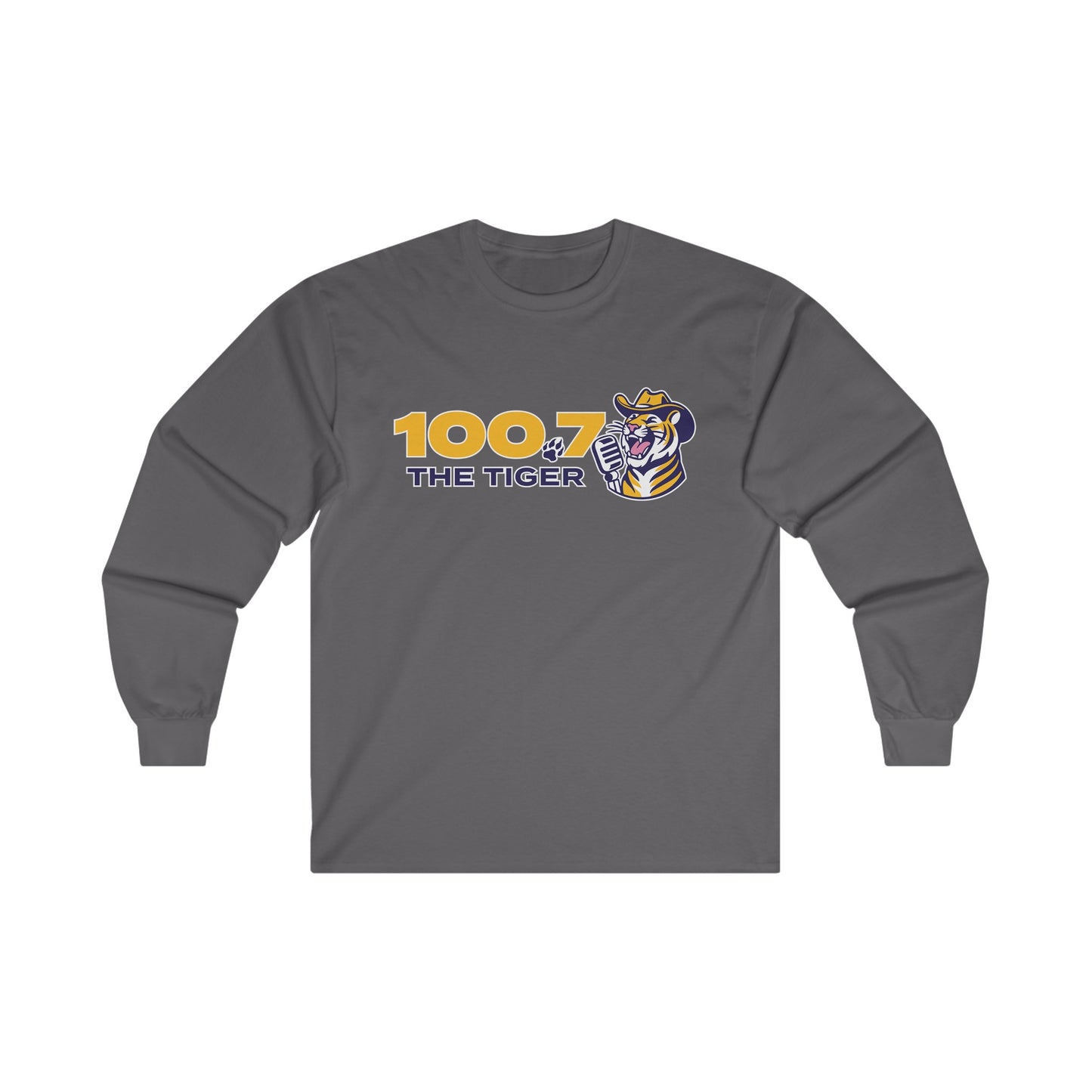 100.7 The Tiger Unisex Ultra Cotton Long Sleeve Tee