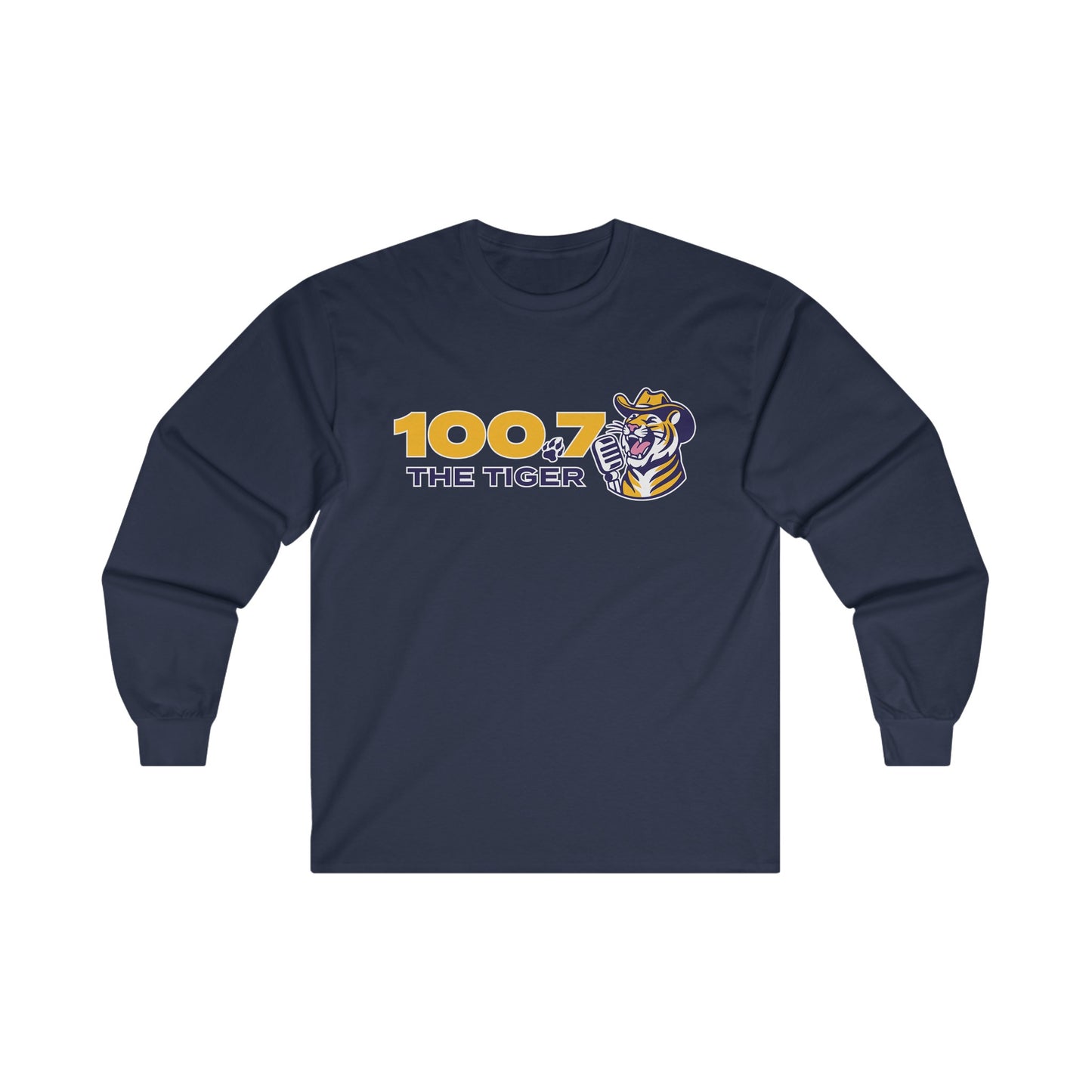 100.7 The Tiger Unisex Ultra Cotton Long Sleeve Tee