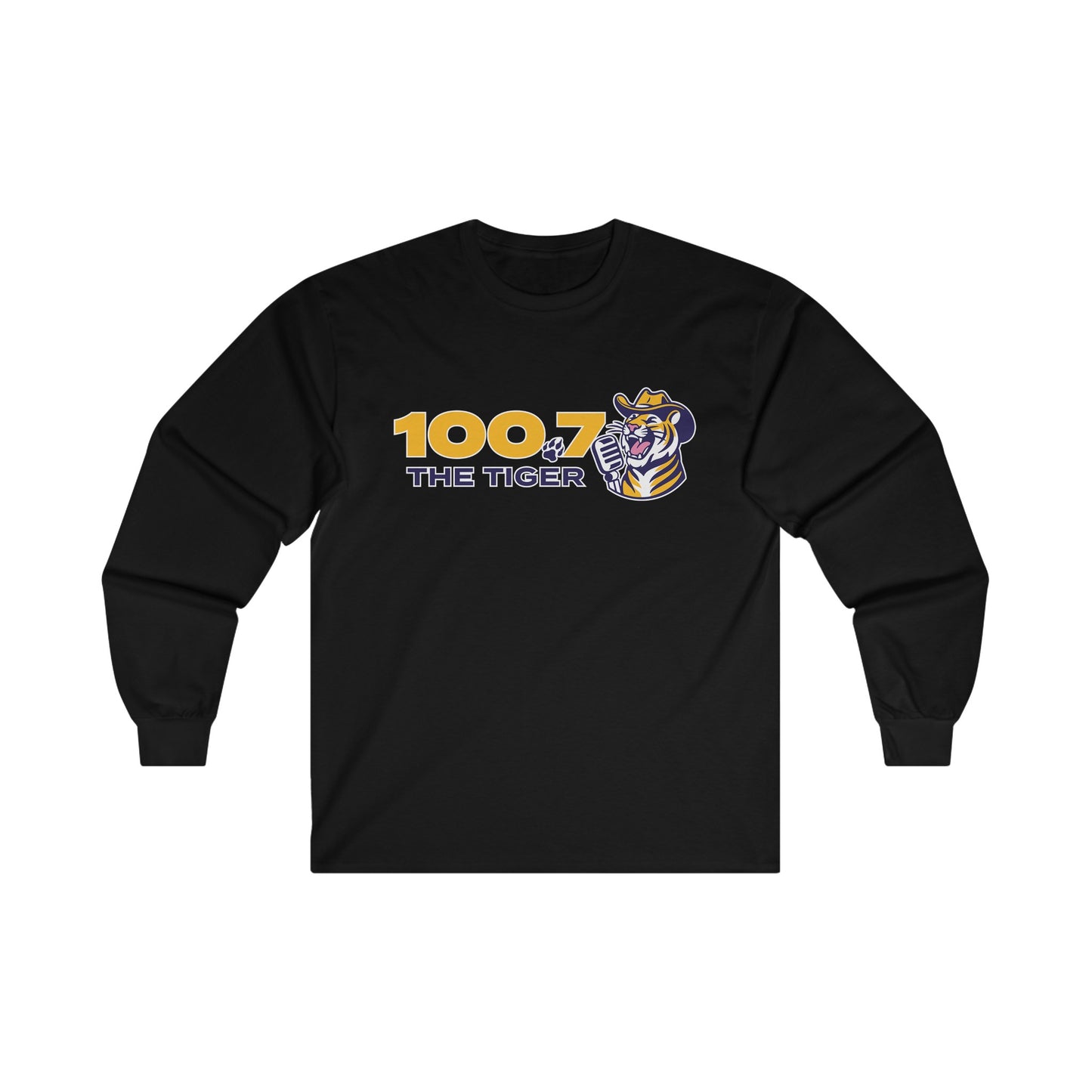 100.7 The Tiger Unisex Ultra Cotton Long Sleeve Tee