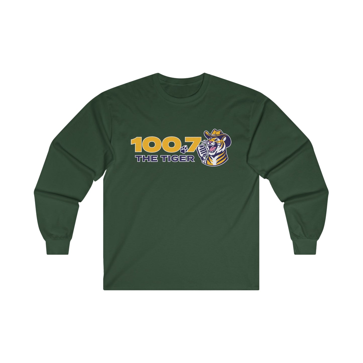 100.7 The Tiger Unisex Ultra Cotton Long Sleeve Tee