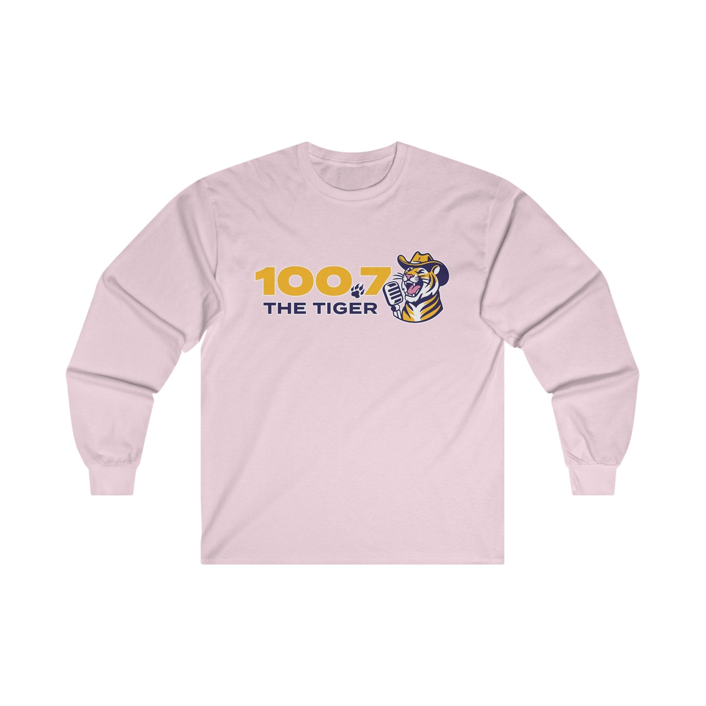 100.7 The Tiger Unisex Ultra Cotton Long Sleeve Tee