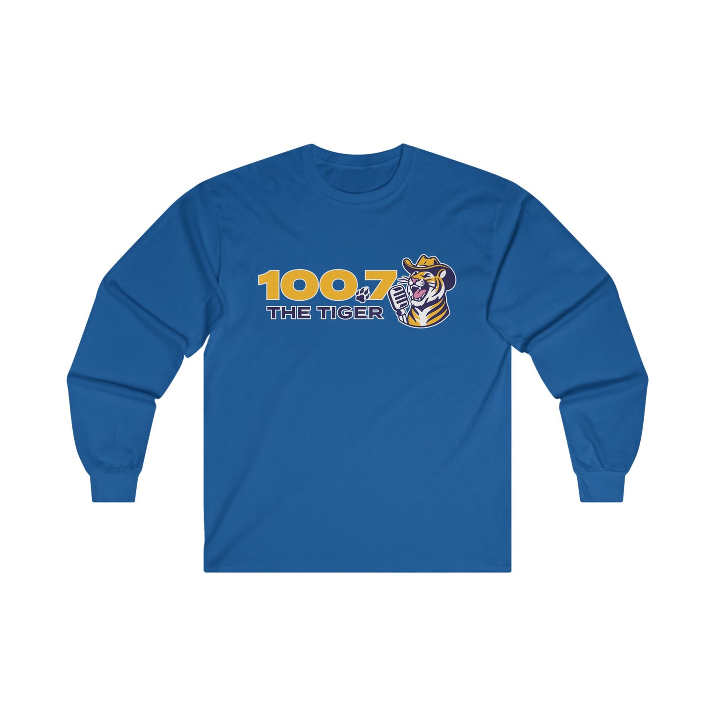 100.7 The Tiger Unisex Ultra Cotton Long Sleeve Tee