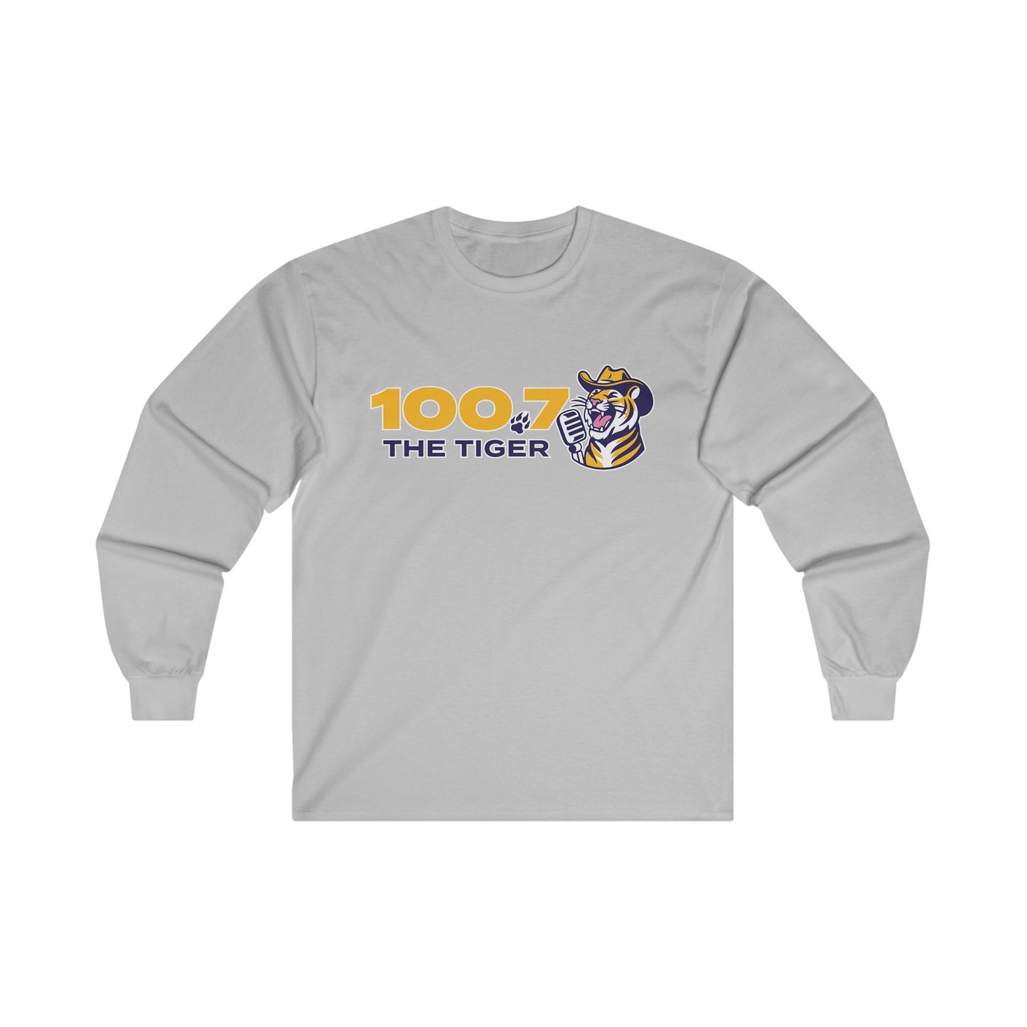 100.7 The Tiger Unisex Ultra Cotton Long Sleeve Tee