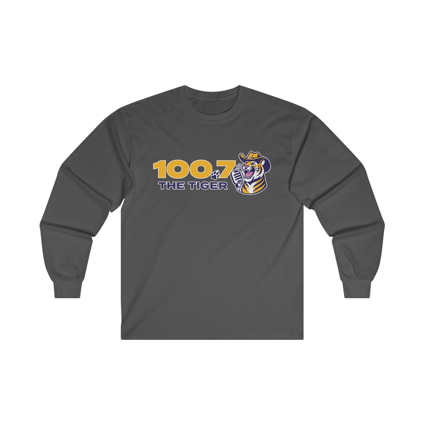 100.7 The Tiger Unisex Ultra Cotton Long Sleeve Tee