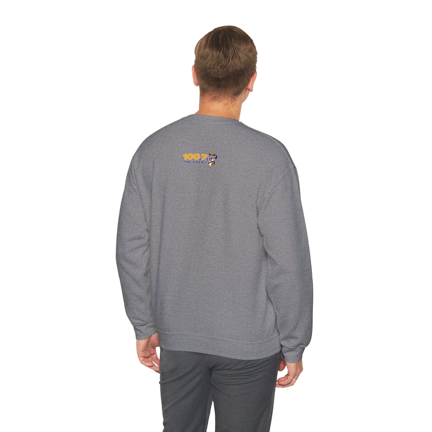 100.7 The Tiger Unisex Heavy Blend™ Crewneck Sweatshirt