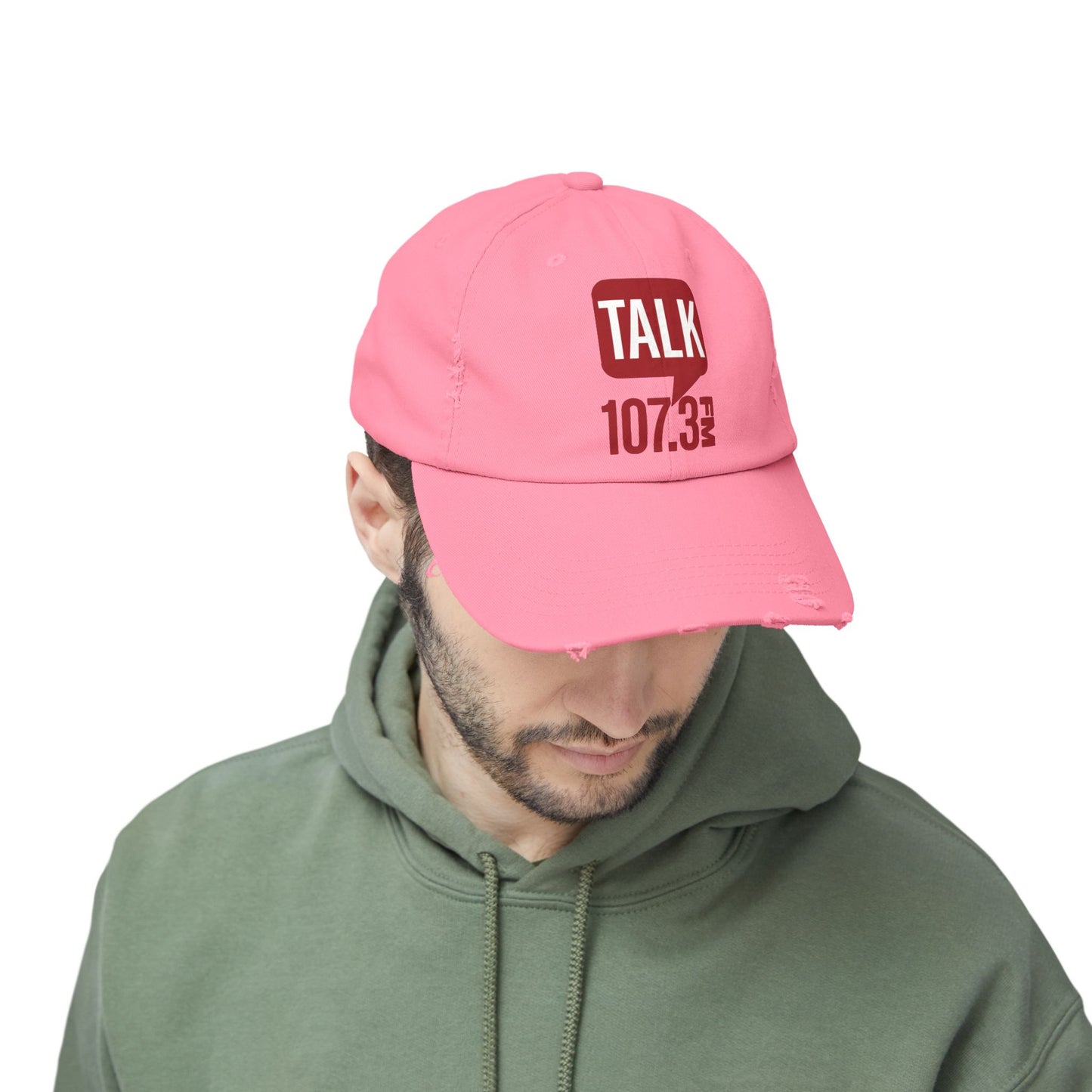 Talk 107.3 Unisex Distressed Cap