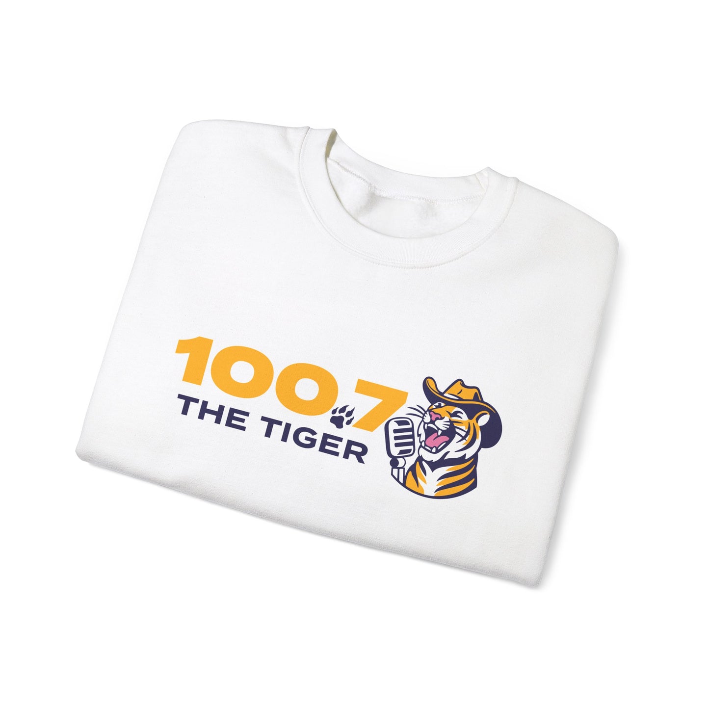 100.7 The Tiger Unisex Heavy Blend™ Crewneck Sweatshirt