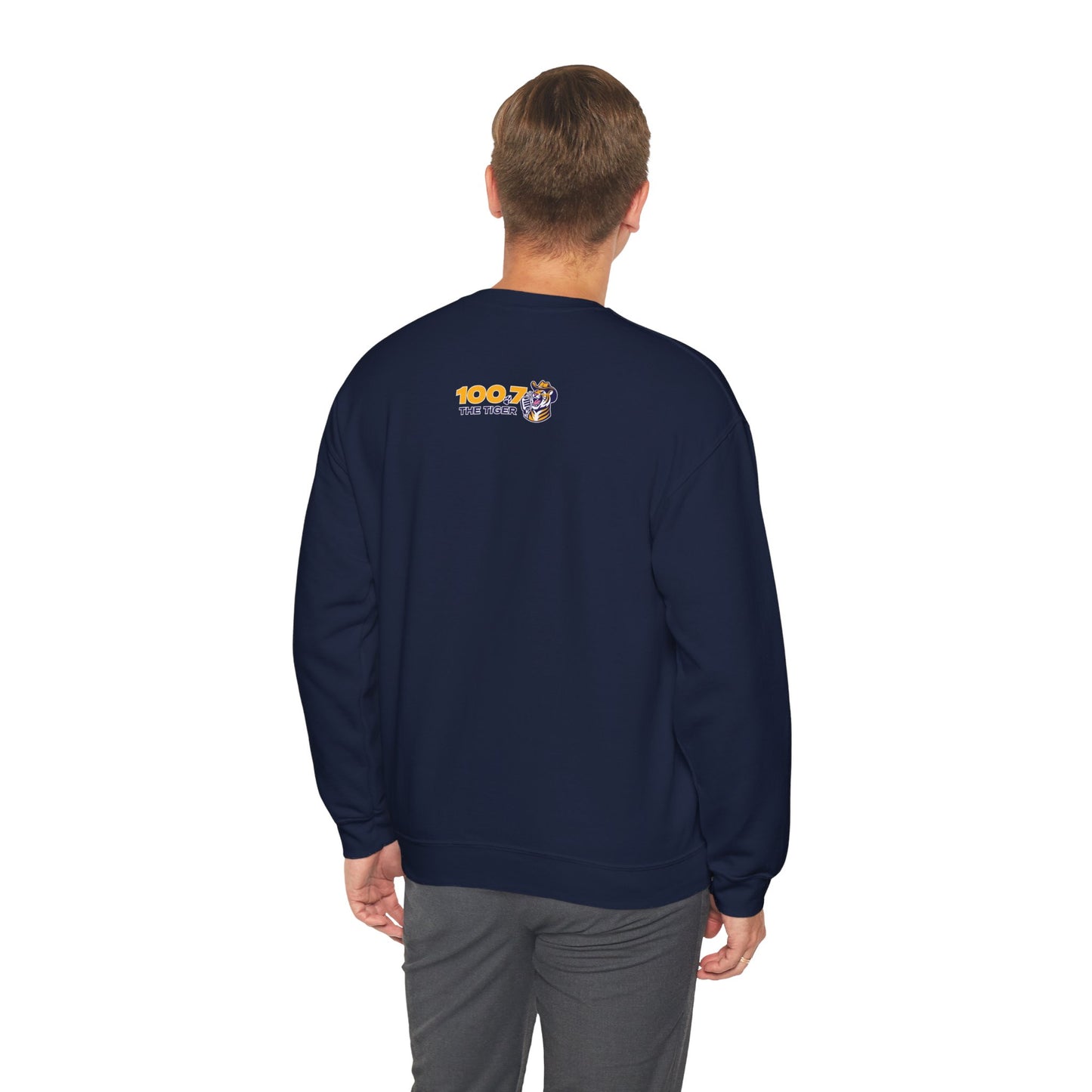 100.7 The Tiger Unisex Heavy Blend™ Crewneck Sweatshirt