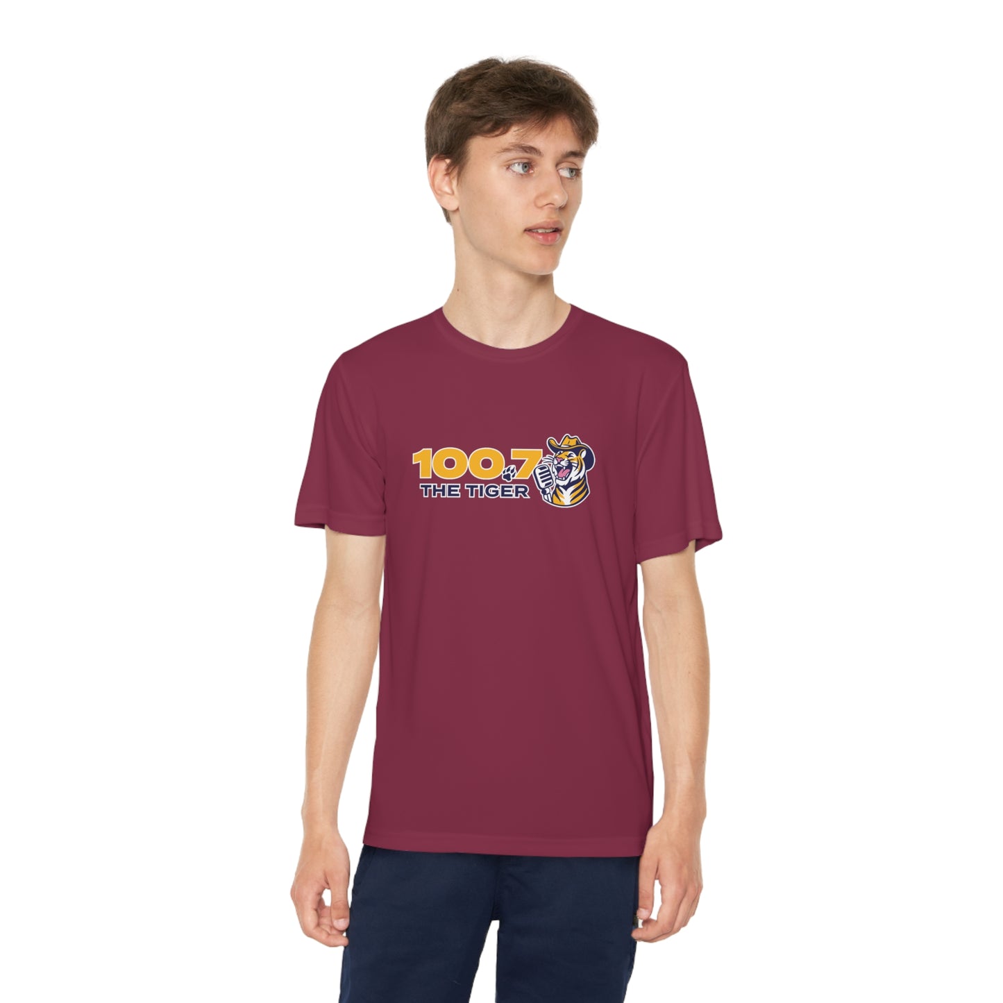 100.7 The Tiger Youth Competitor Tee