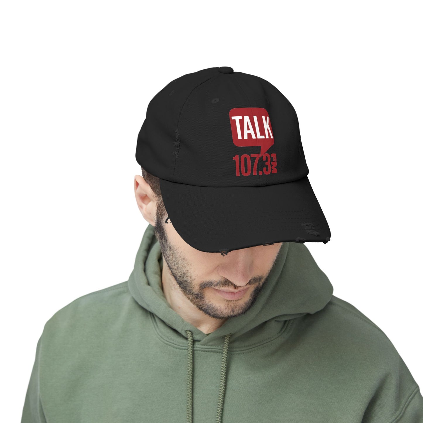 Talk 107.3 Unisex Distressed Cap