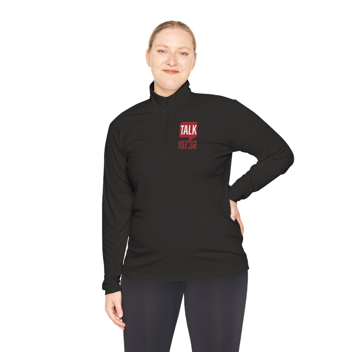 Talk 107.3 Unisex Quarter-Zip Pullover