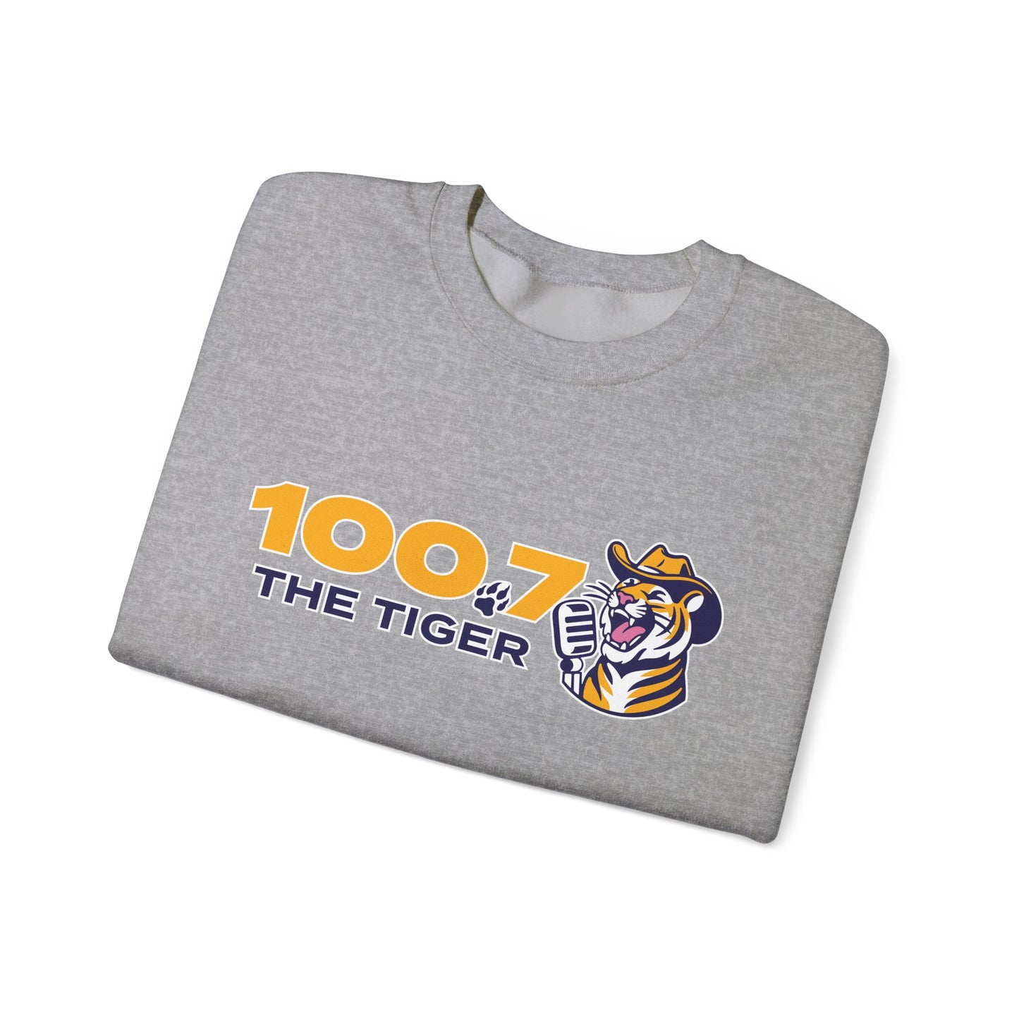 100.7 The Tiger Unisex Heavy Blend™ Crewneck Sweatshirt