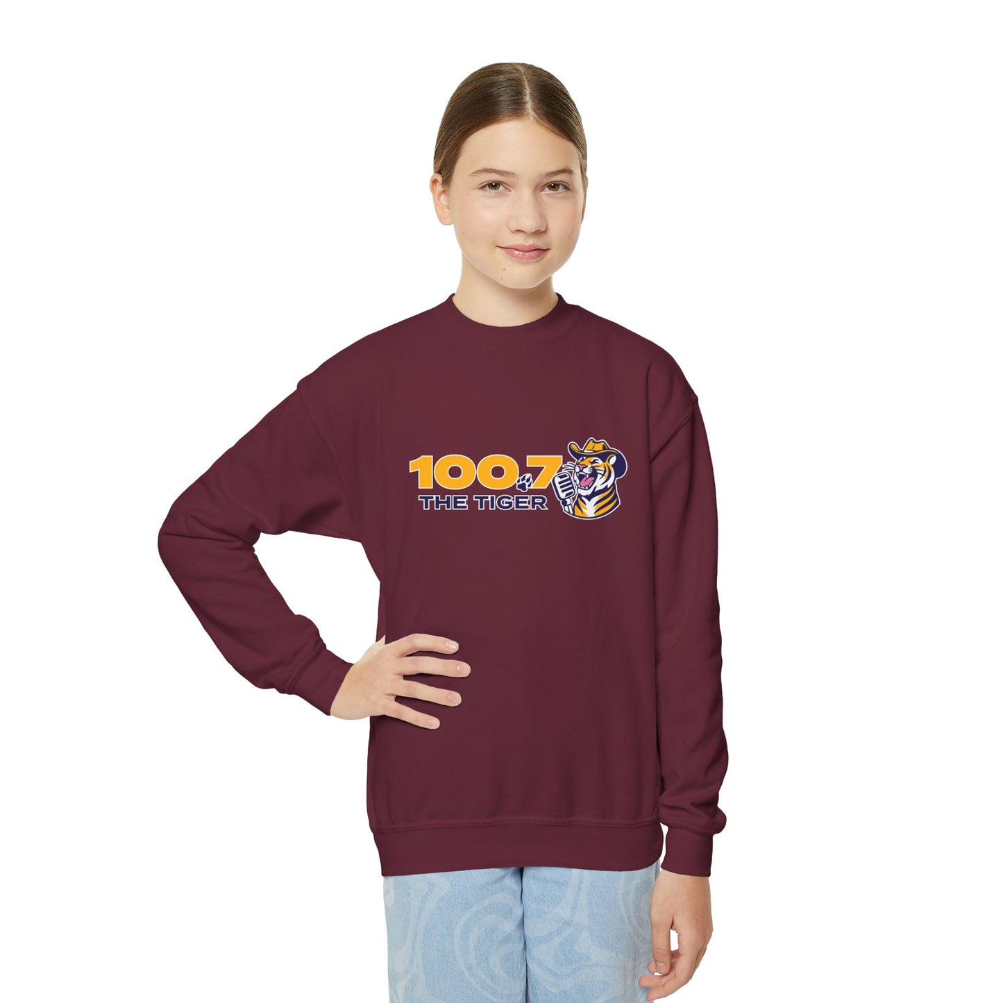 100.7 The Tiger Youth Crewneck Sweatshirt