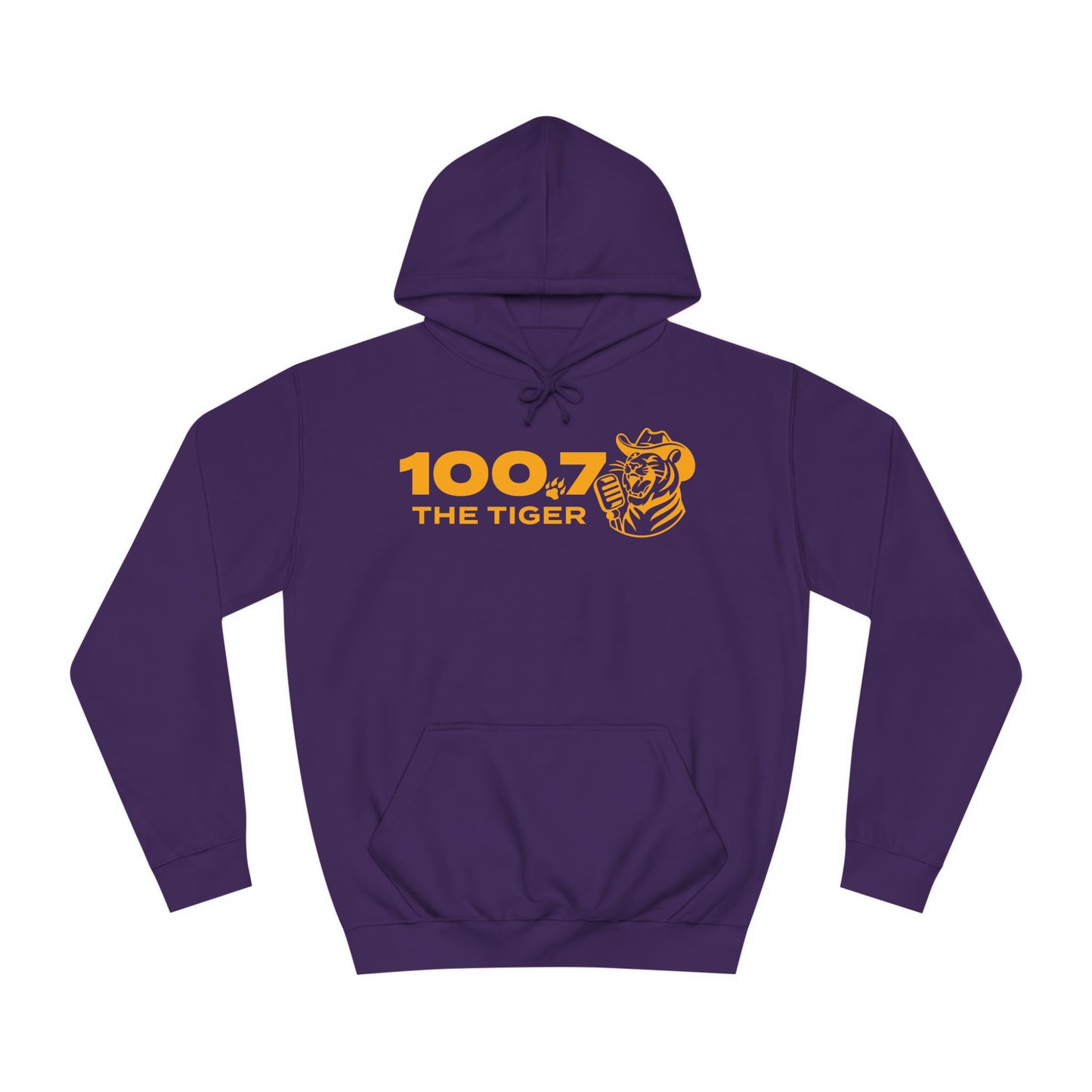 100.7 The Tiger Unisex College Hoodie