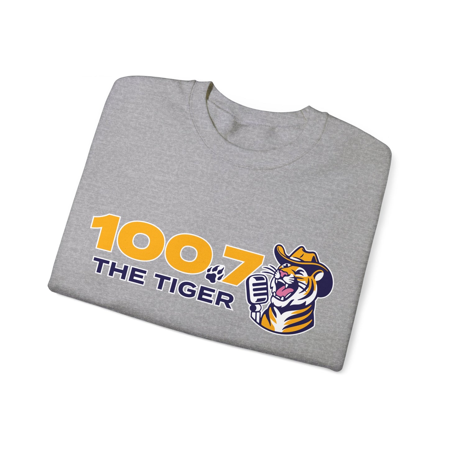 100.7 The Tiger Unisex Heavy Blend™ Crewneck Sweatshirt