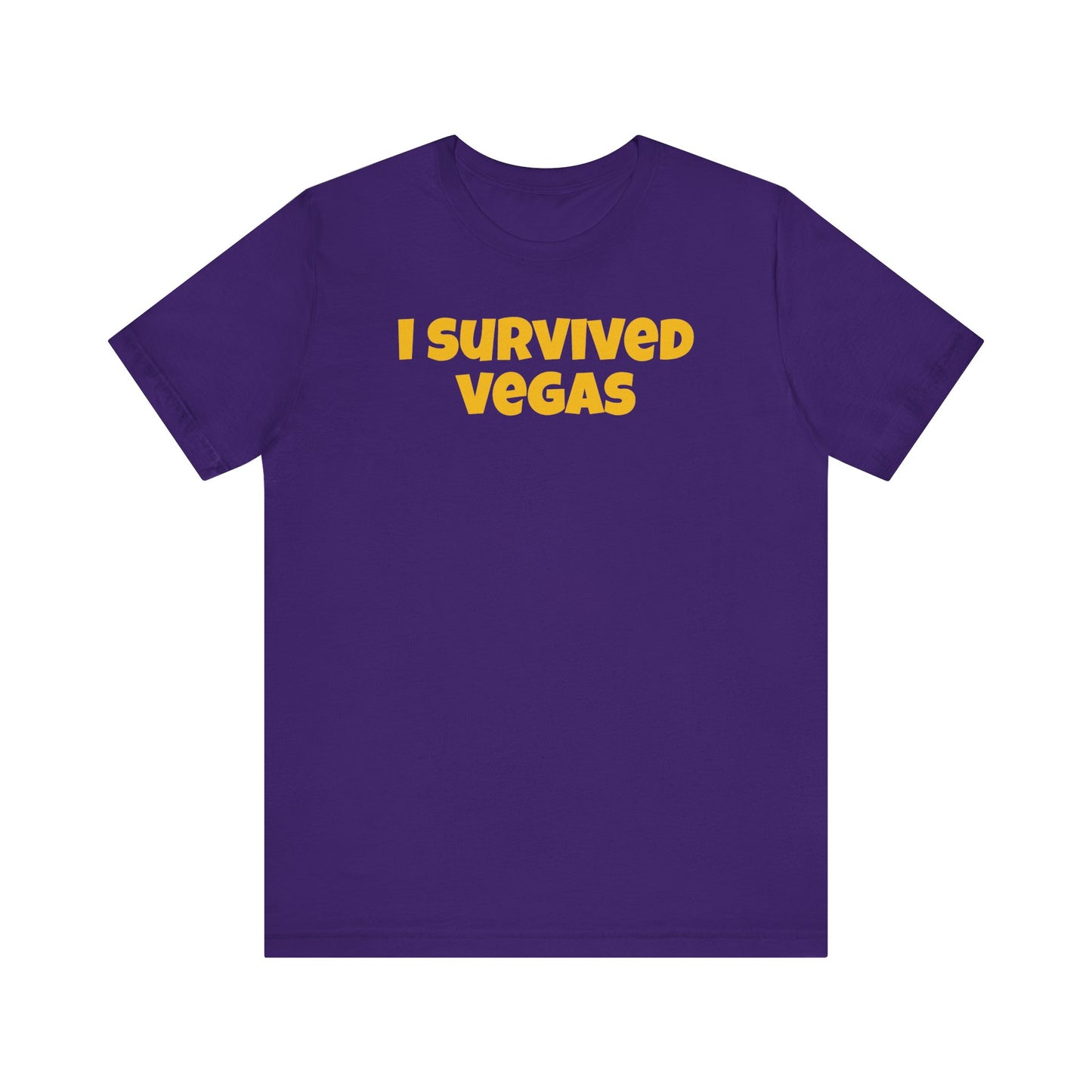 I Survived Vegas Unisex Jersey Short Sleeve Tee