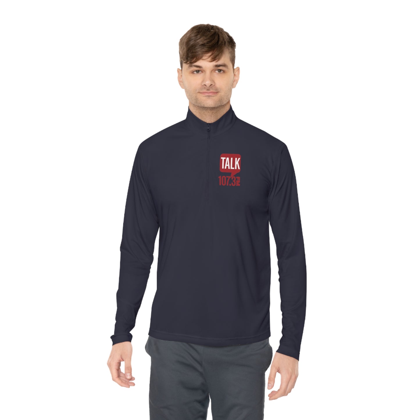 Talk 107.3 Unisex Quarter-Zip Pullover