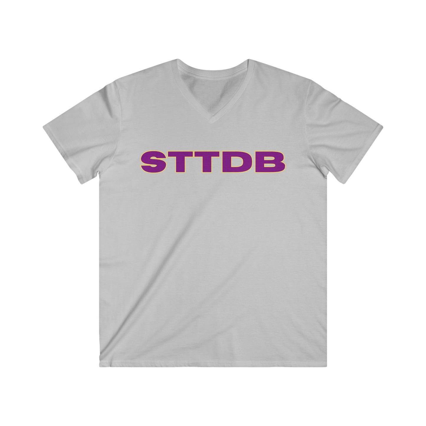 STTDB Men's Fitted V-Neck Short Sleeve Tee