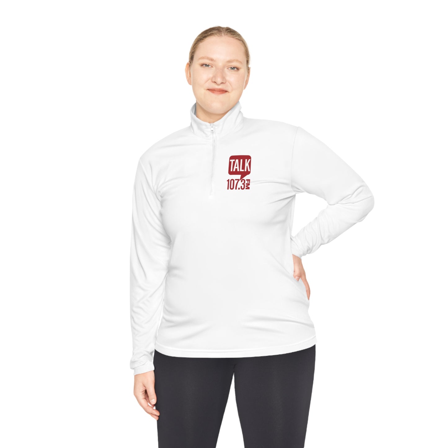 Talk 107.3 Unisex Quarter-Zip Pullover