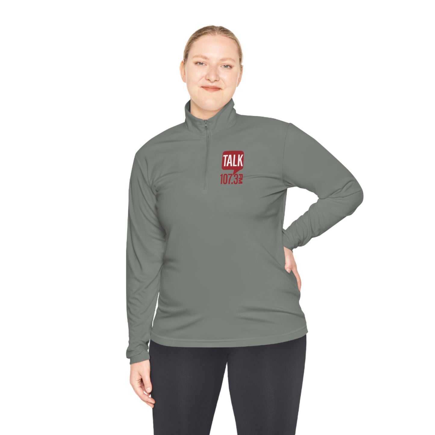 Talk 107.3 Unisex Quarter-Zip Pullover