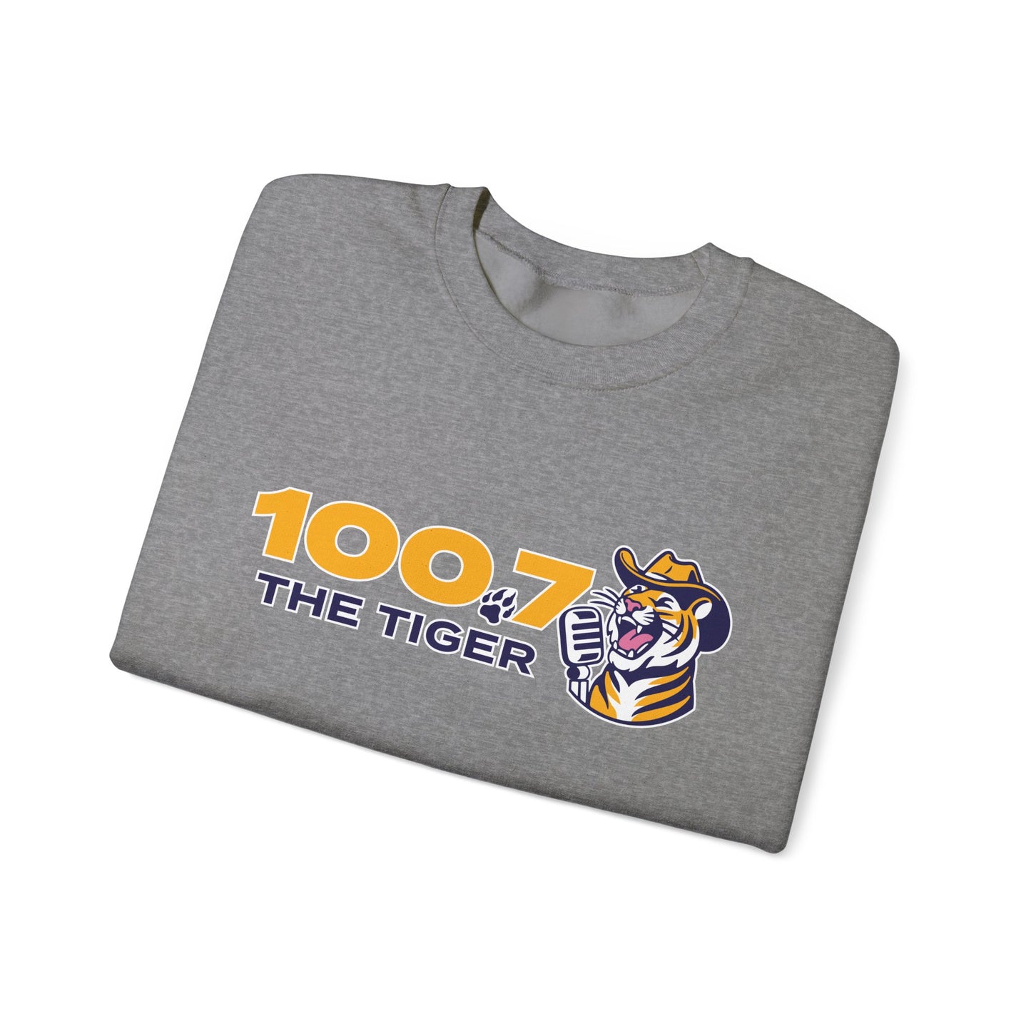 100.7 The Tiger Unisex Heavy Blend™ Crewneck Sweatshirt