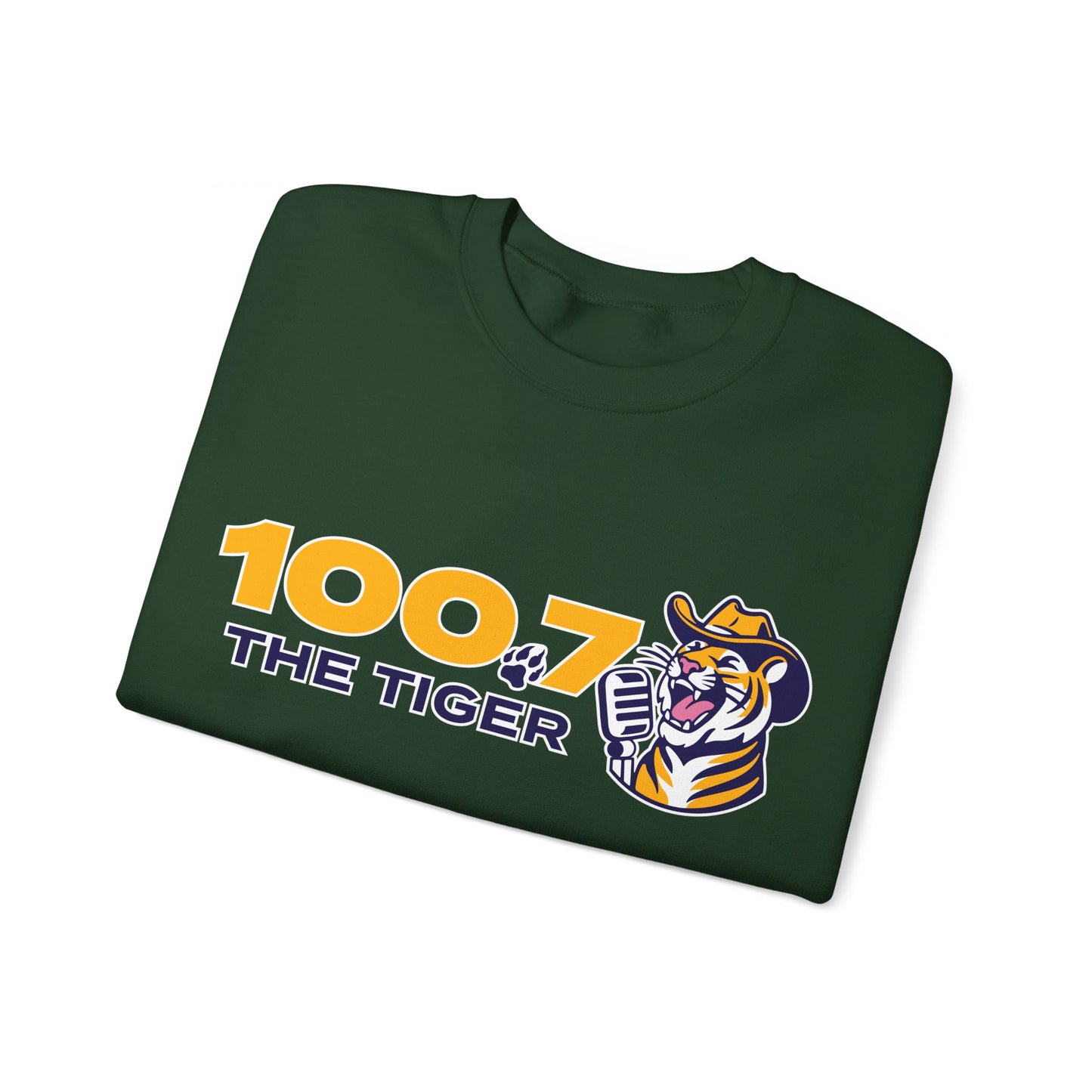 100.7 The Tiger Unisex Heavy Blend™ Crewneck Sweatshirt