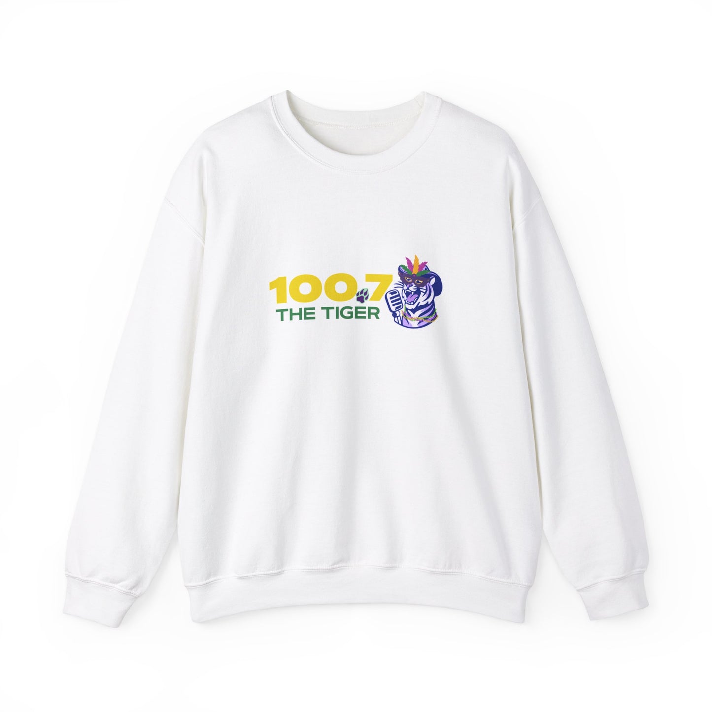 Mardi Gras 100.7 The Tiger Unisex Crewneck Sweatshirt