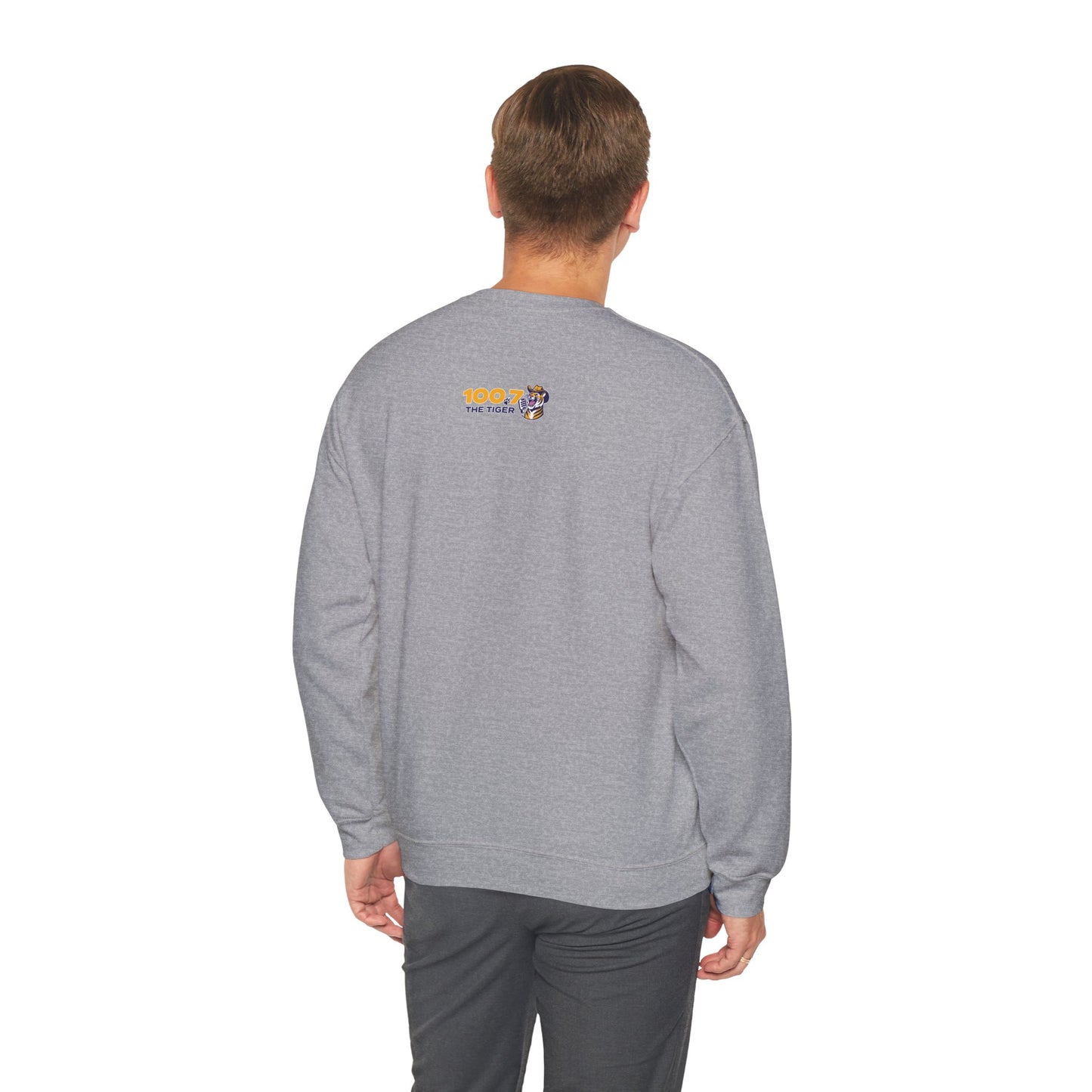 100.7 The Tiger Unisex Heavy Blend™ Crewneck Sweatshirt