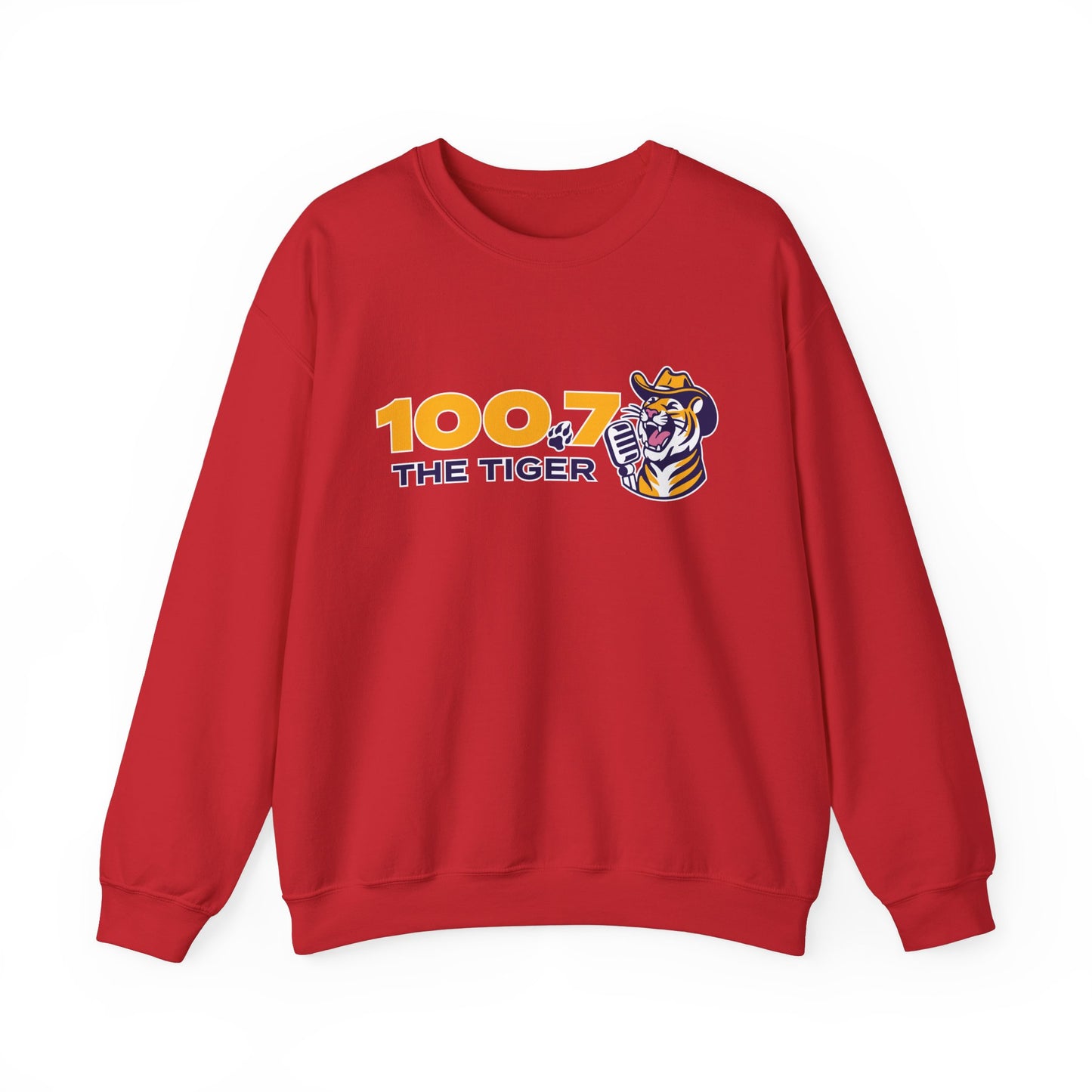 100.7 The Tiger Unisex Heavy Blend™ Crewneck Sweatshirt